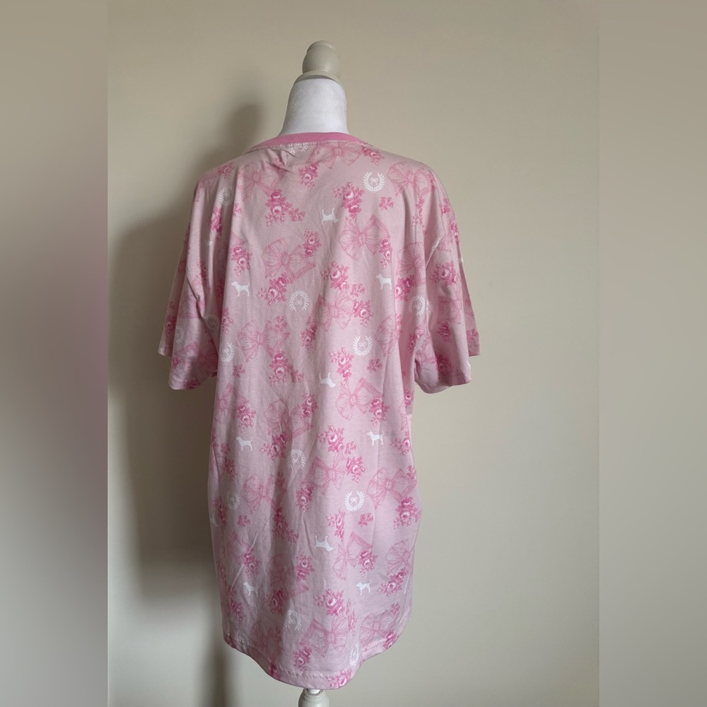Victoria's Secret PINK x LoveShackFancy Campus Cotton Tee size medium nwt - Picture 5 of 11